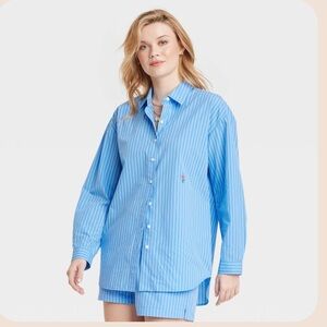 Universal Thread Blue Striped Matching Set